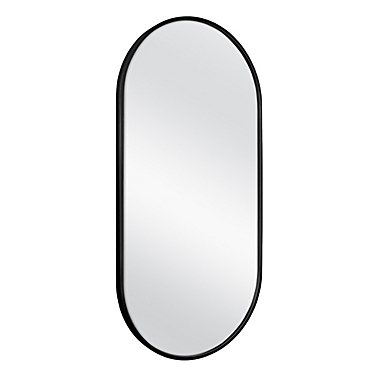 Studio 3B&trade; 32-Inch x 16-Inch Pill-Shaped Wall Mirror in Black. View a larger version of this product image.