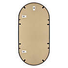 Alternate image 5 for Studio 3B&trade; 32-Inch x 16-Inch Pill-Shaped Wall Mirror in Black