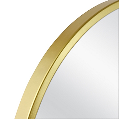 Studio 3B&trade; 32-Inch x 16-Inch Pill-Shaped Wall Mirror in Gold. View a larger version of this product image.