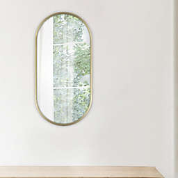 Studio 3B™ 32-Inch x 16-Inch Pill-Shaped Wall Mirror in Gold