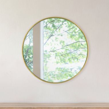 Studio 3B&trade; 26-Inch Round Wall Mirror in Gold. View a larger version of this product image.
