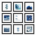 Alternate image 0 for Simply Essential&trade; 9-Piece Gallery 8-Inch x 8-Inch Matted Frame Set in Black