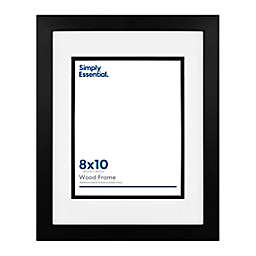 Simply Essential™ 8X10 DBL MATTED BLACK