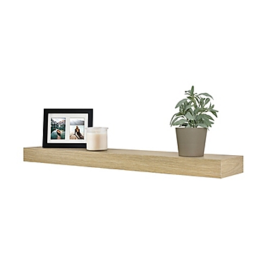 Simply Essential&trade; 30-Inch Wooden Shelf in Natural. View a larger version of this product image.