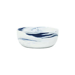 Artisanal Kitchen Supply® Coupe Marbleized Soup/Cereal Bowls in Blue (Set of 4)