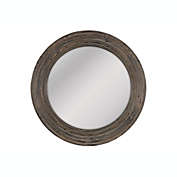 Patton Wall D&eacute;cor 30-Inch Round Wall Mirror in Brown