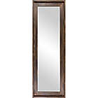 Alternate image 0 for Patton Wall D&eacute;cor 19-Inch x 57-Inch Rectangular Leaner Mirror in Burnt Tobacco