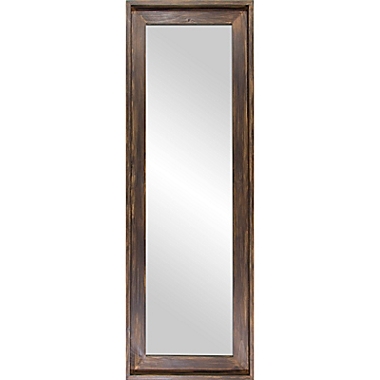 Patton Wall D&eacute;cor 19-Inch x 57-Inch Rectangular Leaner Mirror in Burnt Tobacco. View a larger version of this product image.