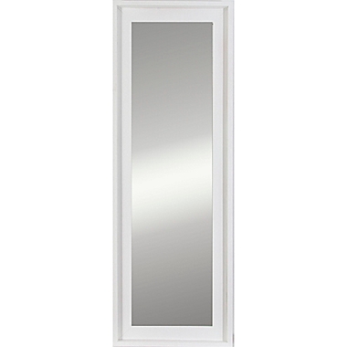 Patton Wall D&eacute;cor 19-Inch x 57-Inch Wood Leaner Mirror in White. View a larger version of this product image.