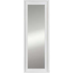 Patton Wall Décor 19-Inch x 57-Inch Wood Leaner Mirror in White
