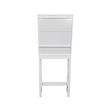 Studio 3B&trade; Hudson Bathroom Space Saver Cabinet in White. View a larger version of this product image.