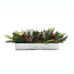 Bee & Willow™ 2-Candle Floral Holiday Centerpiece Candle Holder