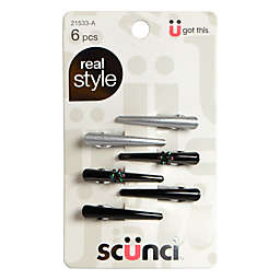 Scunci&reg; Real Style 6-Count Medium Sectioning Clips