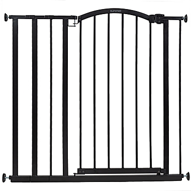 Summer&reg; Extra Tall Decorative Safety Gate in Black. View a larger version of this product image.