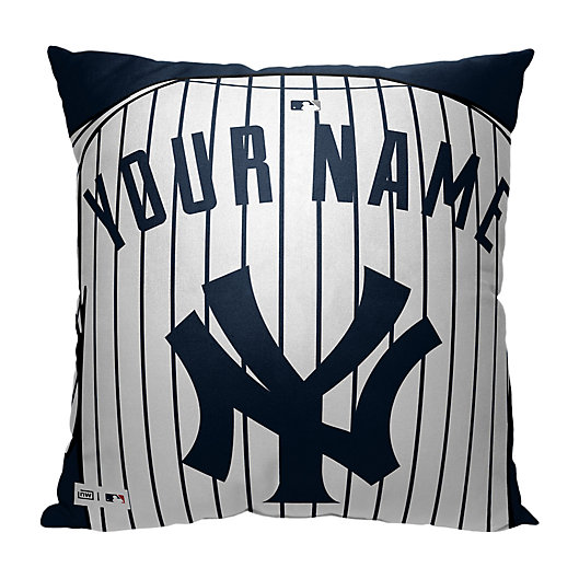Square Jersey Personalized Throw Pillow, Ny Yankees Twin Bed Sheets
