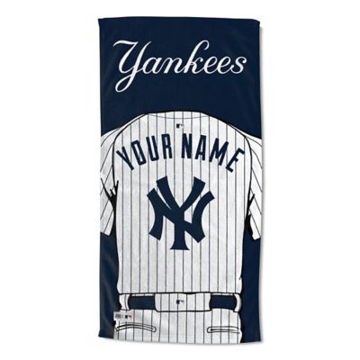Yankees Personalized 3 Piece Bath Towel Set Baseball Yankees ANY TEAM & COLOR 