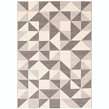 ECARPETGALLERY Delta 5&#39;3 x 7&#39;7 Area Rug in Grey. View a larger version of this product image.