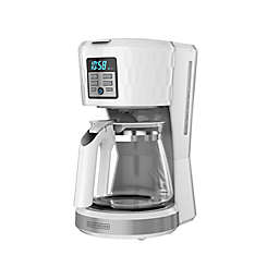 Black & Decker™ Honeycomb Collection 12-Cup Coffeemaker in White