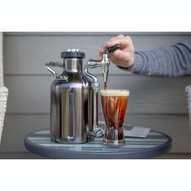 GrowlerWerks uKeg Nitro Cold Brew Coffee Maker in Black Chrome. View a larger version of this product image.
