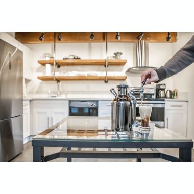 GrowlerWerks uKeg Nitro Cold Brew Coffee Maker in Black Chrome. View a larger version of this product image.
