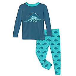 KicKee Pants®  Menorasaurus 2-Piece Pajama Set in Blue