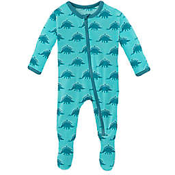 KicKee Pants® Menorahsaurus Footie Pajama in Blue