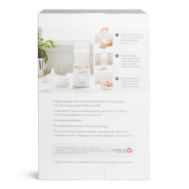Munchkin&reg; 98⁰ Digital Bottle Warmer in White. View a larger version of this product image.