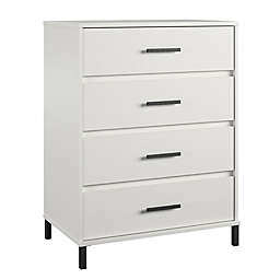Ameriwood Home Miramar 4-Drawer Dresser in White
