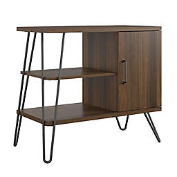Ameriwood Home Deacon 3-Shelf Bookcase in Walnut
