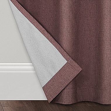 Brookstone&trade; Birch Slidewell 63-inch 100% Blackout & Draft Blocker Curtain Panel in Berry. View a larger version of this product image.