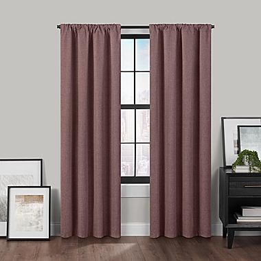 Brookstone&trade; Birch Slidewell 63-inch 100% Blackout & Draft Blocker Curtain Panel in Berry. View a larger version of this product image.
