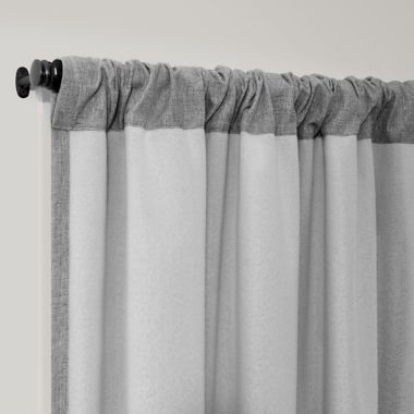 Brookstone&trade; Birch Slidewell 108-inch 100% Blackout & Draft Blocker Curtain Panel in Grey. View a larger version of this product image.