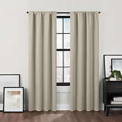 Brookstone&trade; Birch Slidewell 95-inch 100% Blackout & Draft Blocker Curtain Panel in Linen