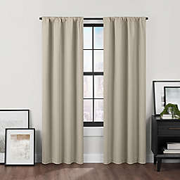 Brookstone™ Birch Slidewell 63-inch 100% Blackout & Draft Blocker Curtain Panel in Linen