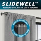 Alternate image 8 for Brookstone&trade; Birch Slidewell 108-inch 100% Blackout & Draft Blocker Curtain Panel in Grey