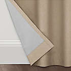 Alternate image 2 for Brookstone&trade; Birch Slidewell 108-inch 100% Blackout & Draft Blocker Curtain Panel in Wheat