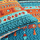 Alternate image 6 for Lush Decor Boho Watercolor 3-Piece Reversible Quilt Set