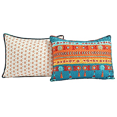 Lush Decor Boho Watercolor 3-Piece Reversible Quilt Set. View a larger version of this product image.