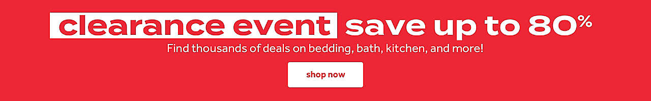 clearance event save up to 80%