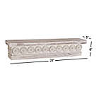 Alternate image 5 for Ridge Road D&eacute;cor 28-Inch Chinese Fir Wood Vintage Floating Wall Shelf in White