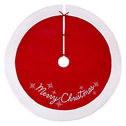 Bee & Willow™ Classic Christmas Tree Skirt in Red/White