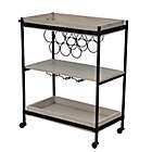 Alternate image 7 for Bee &amp; Willow&trade; Bar Cart with Wine Rack in Natural/Black