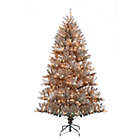 Alternate image 0 for H for Happy&trade; Tinsel Pre-Lit Christmas Tree in Rose Gold with Clear Lights