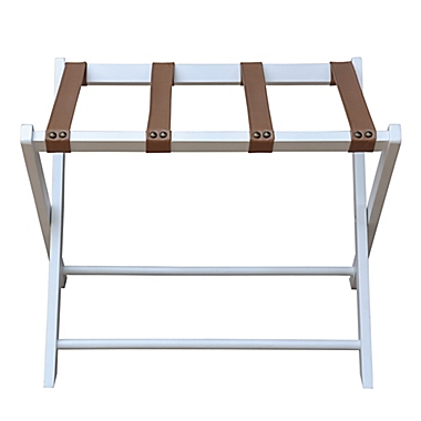 Bee & Willow Home Luggage Rack in White Wash