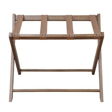 Bee &amp; Willow&trade; Folding Luggage Rack in Walnut. View a larger version of this product image.