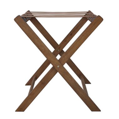 Bee &amp; Willow&trade; Folding Luggage Rack in Walnut. View a larger version of this product image.
