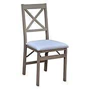 Bee &amp; Willow&trade; Padded Folding Chair in Natural/Ivory Linen