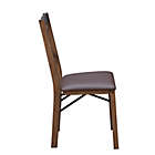 Alternate image 6 for Bee &amp; Willow&trade; Padded Folding Chair in Walnut/Brown Faux Leather