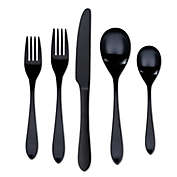 Our Table&trade; Colby Black Satin 20-Piece Flatware Set