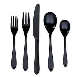 Our Table™ Colby Black Satin 20-Piece Flatware Set